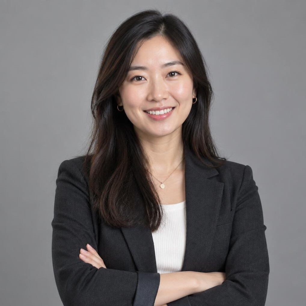 Studio portrait of a female content distribution engineer