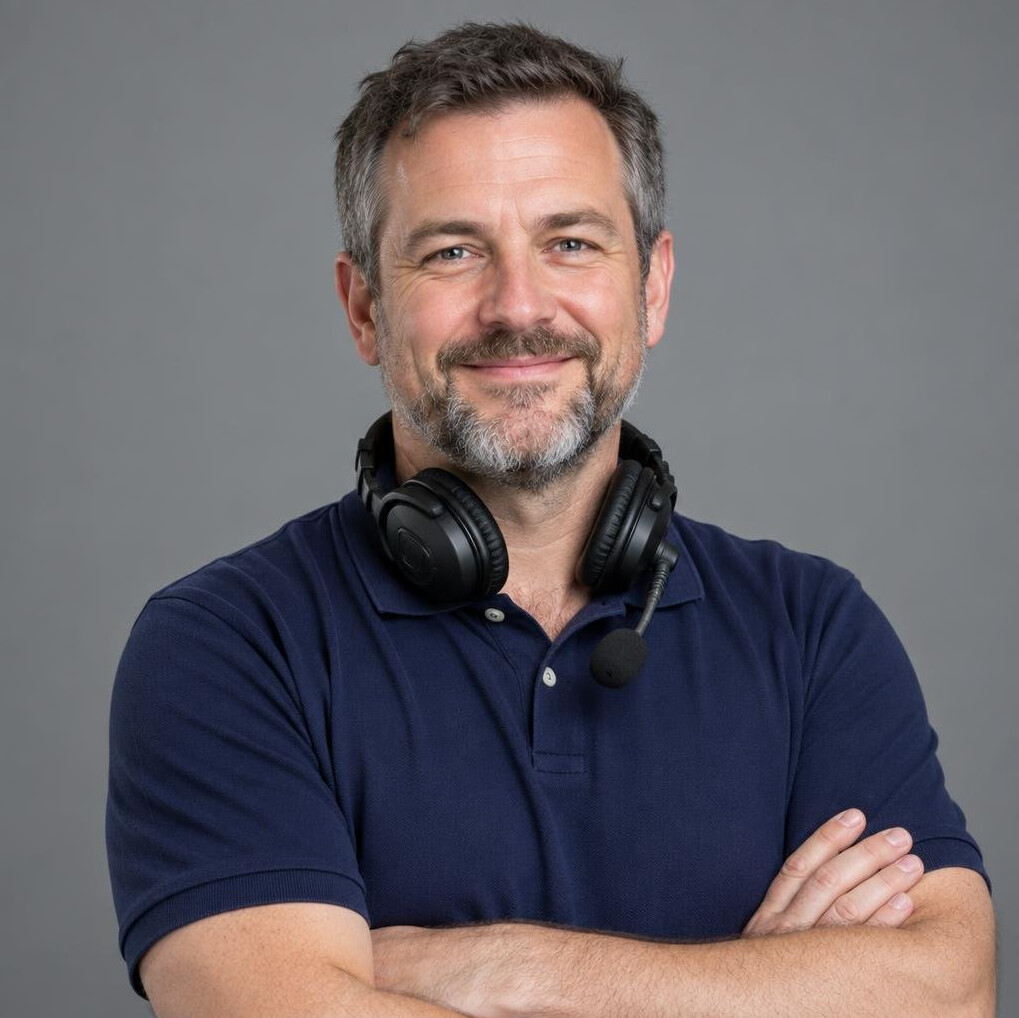 Studio portrait of a senior broadcast operations manager